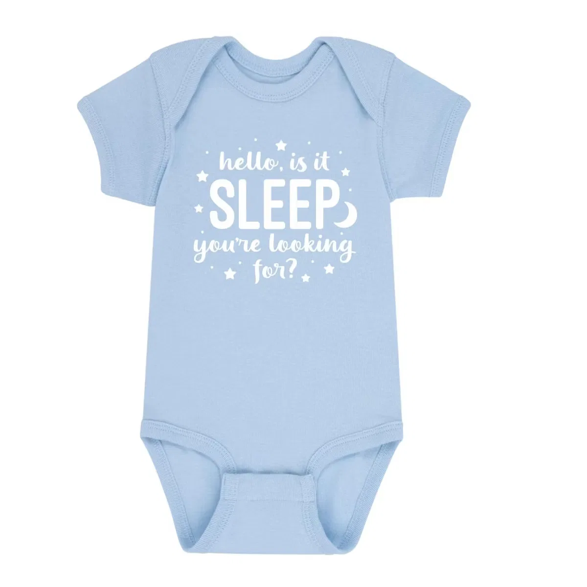 Боди-комбинезон с принтом Is It Sleep You're Looking For Instant Message, Light Blue