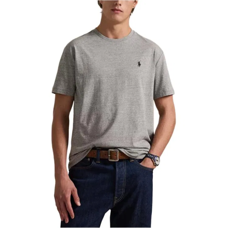 Мужская футболка с круглым вырезом Polo Ralph Lauren, Gray — фото 3
