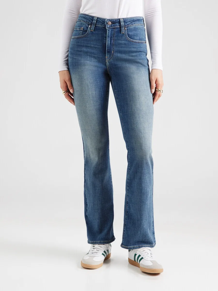 Джинсы LEVI'S Boot cut '725 High Rise Bootcut' синего цвета — фото 2