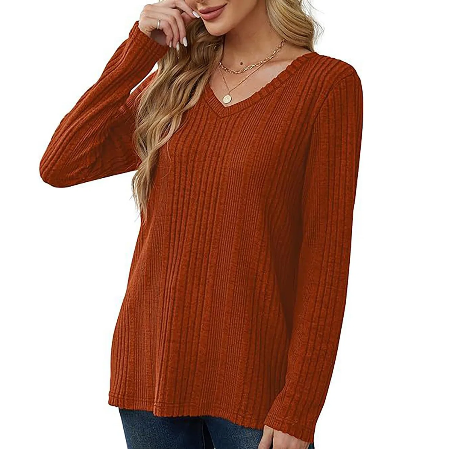 Женский свитер с v-образным вырезом Kindness Sweater, A — фото 3