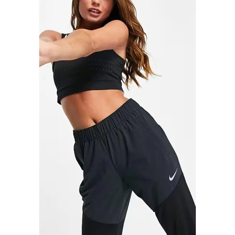 Женские спортивные брюки Nike Dri-FIT Running Walk 7/8, Черный — фото 3