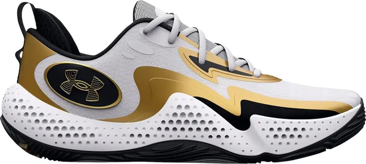 

Кроссовки Under Armour Spawn 5 White Black Gold, белый
