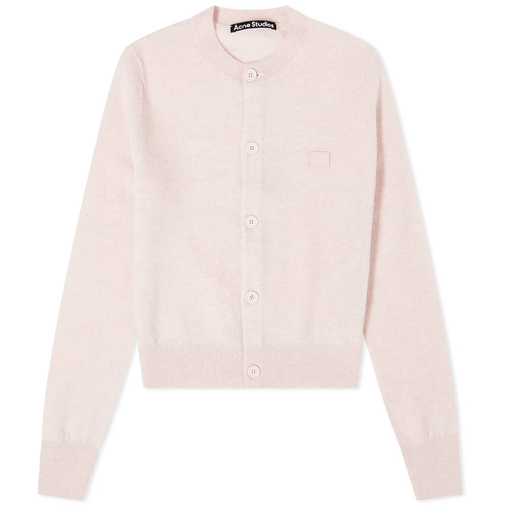 

Джемпер Acne Studios Keva Slim Face Cardigan, Белый, Джемпер Acne Studios Keva Slim Face Cardigan