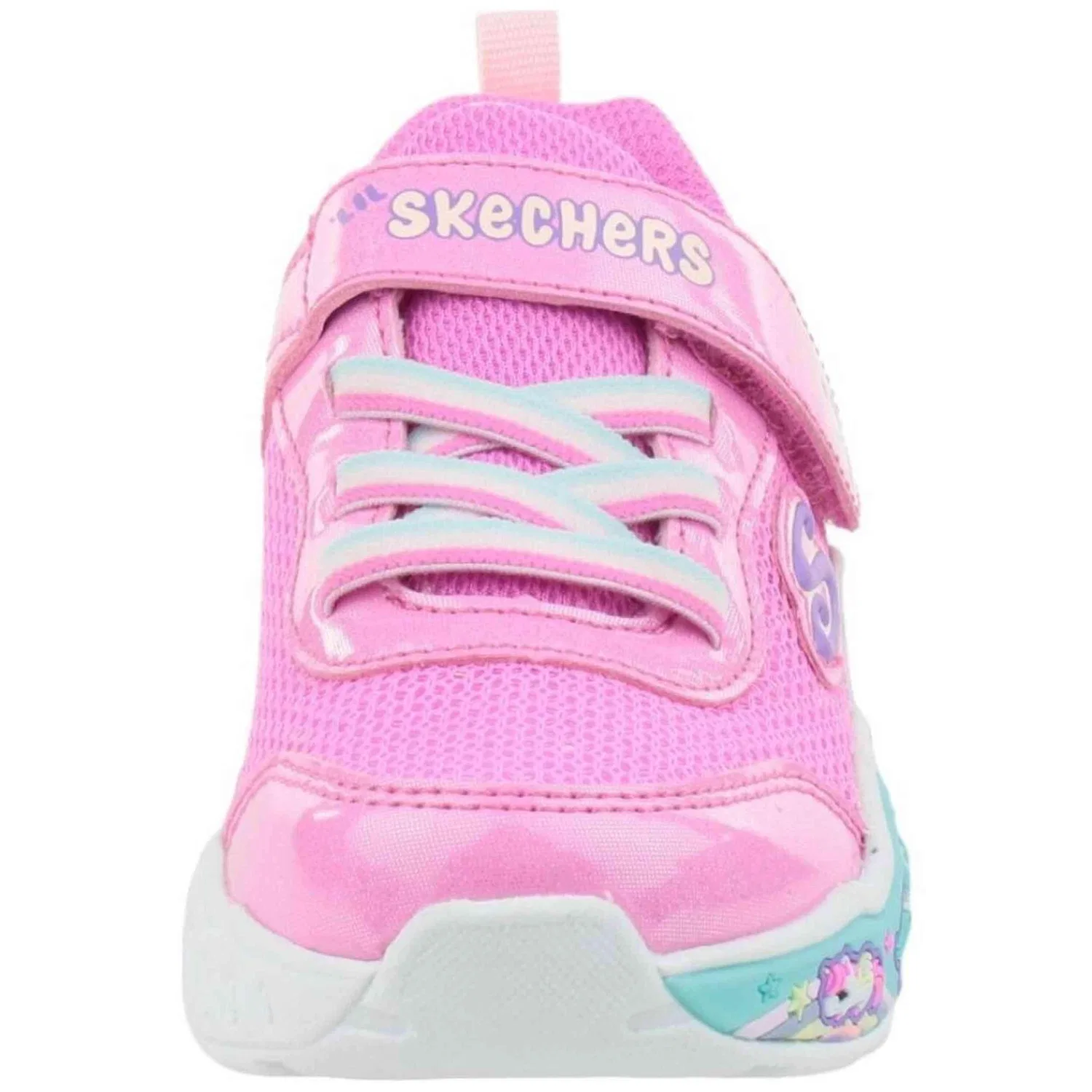 Детские кроссовки с принтом 303158N-PKMT Skechers, Rosa — фото 4