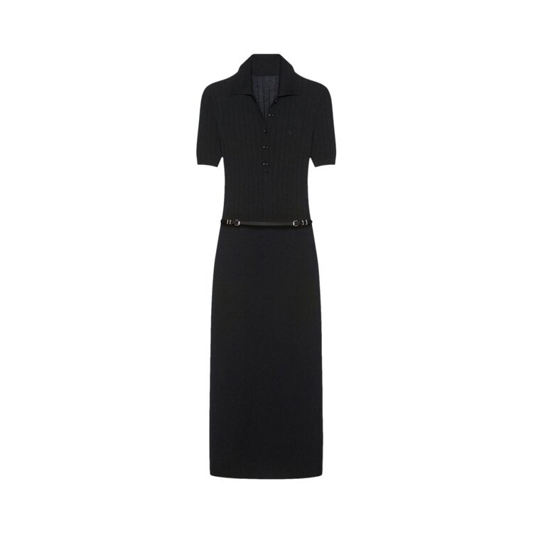 

Платье Givenchy Voyou Belt Long Polo Dress, черный