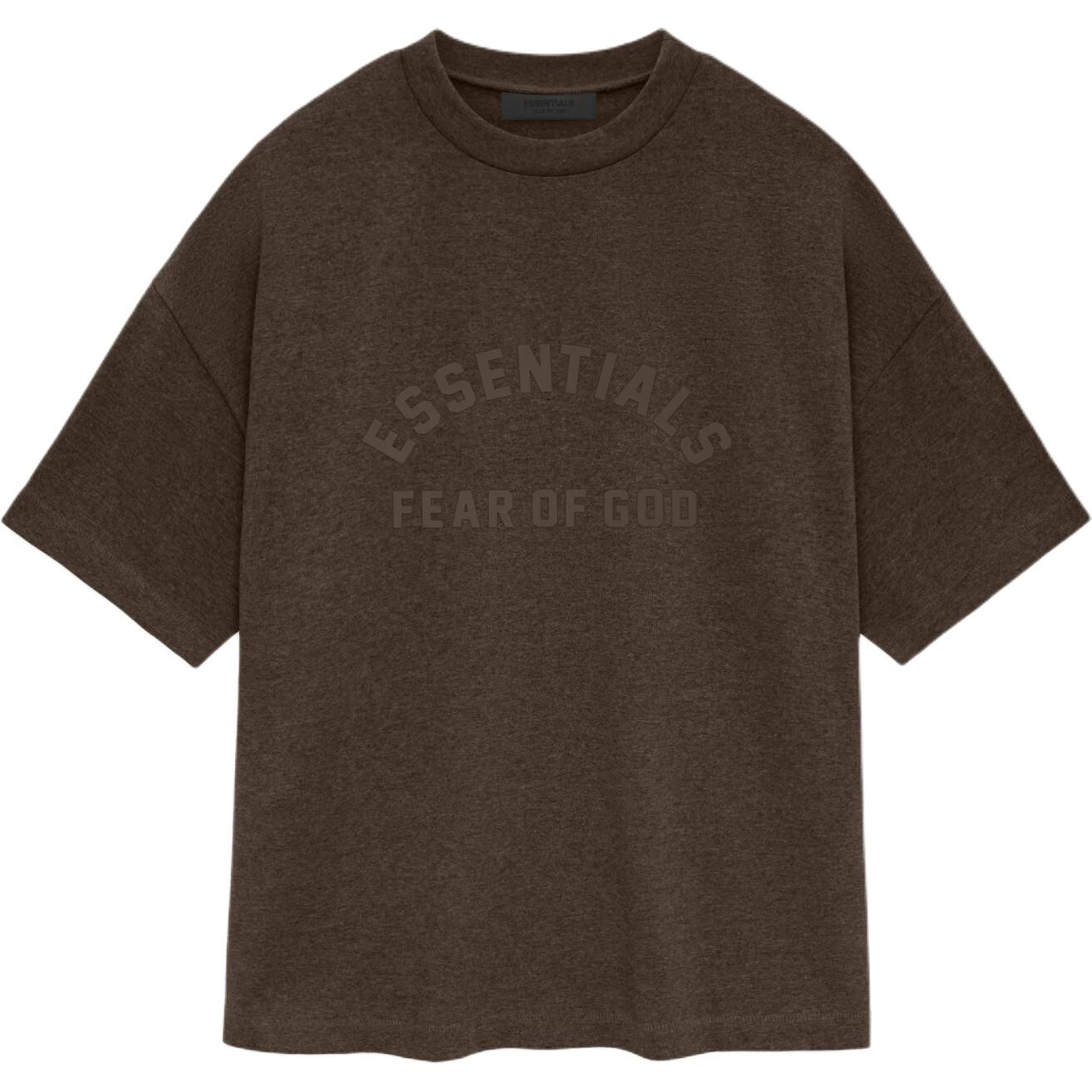 

Футболка Core Collection Heavy S/S Fear Of God Essentials, цвет Chestnut/Heather Wood