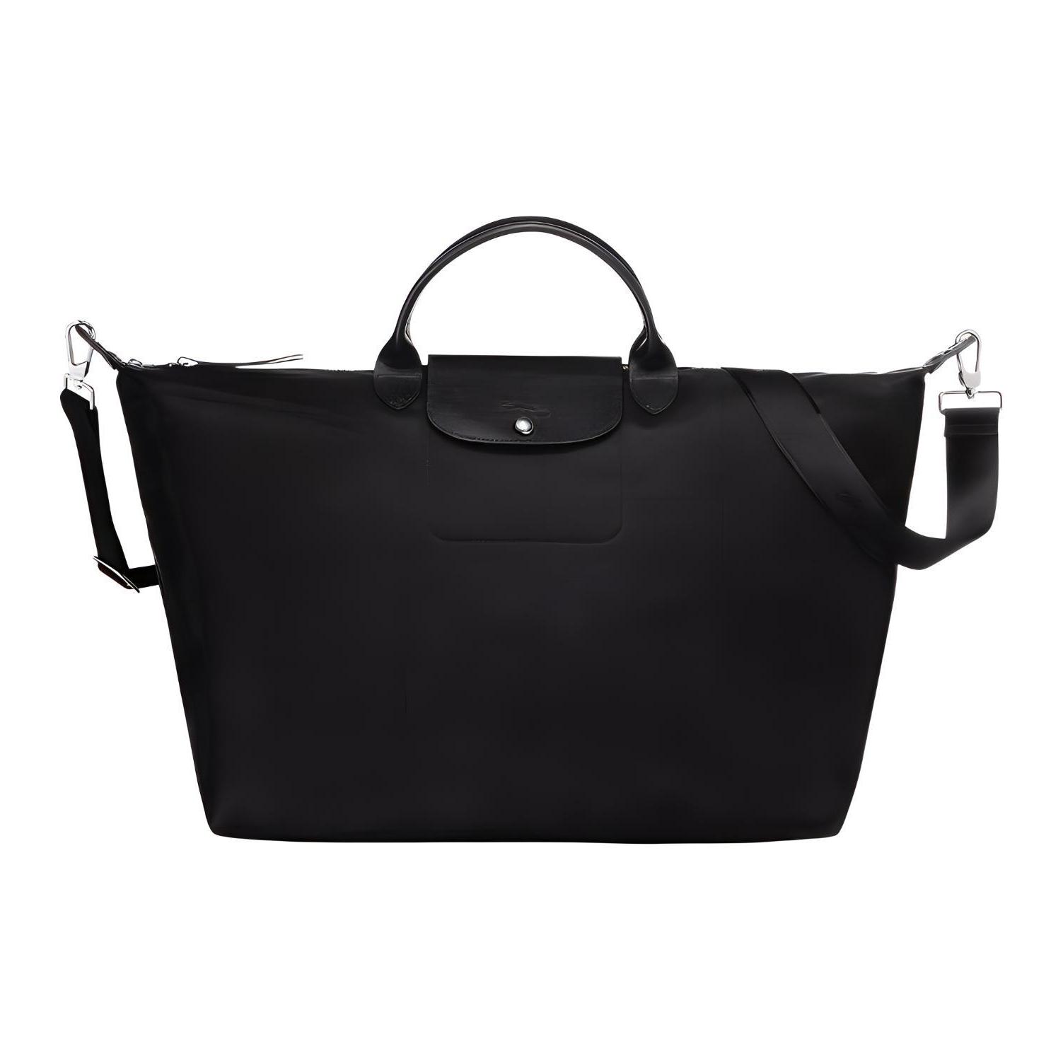

LONGCHAMP Дорожная сумка-туба из коровьей кожи Le Pliage Néo, женская, черная