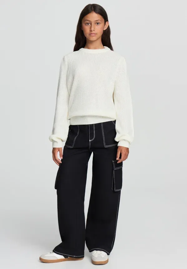 Джемпер из акрила Jumper Terranova, Bianco Lana, белый