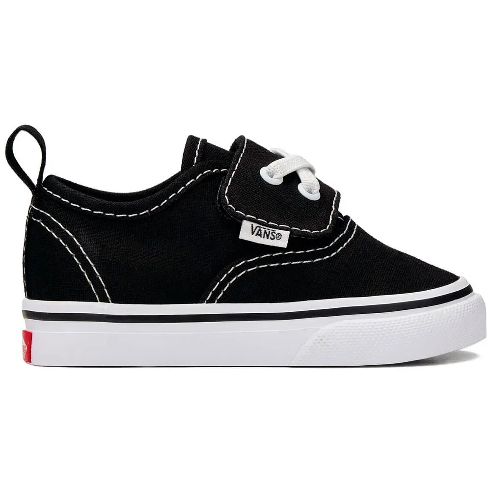 Детские кроссовки для девочек без шнуровки Vans Authentic Elastic V, Black