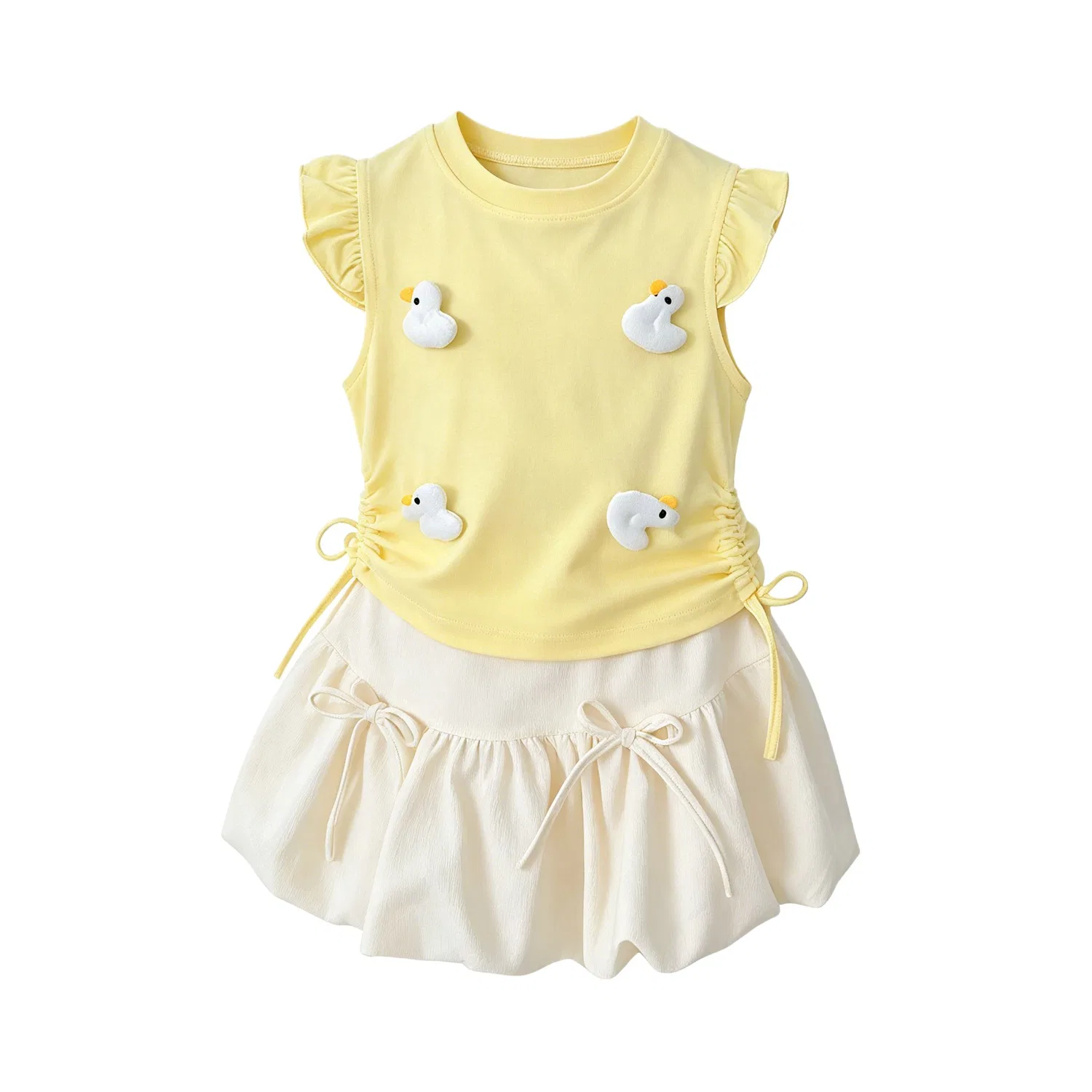 Детский комплект из топа и юбки Lanza, Yellow (Duckling Style)