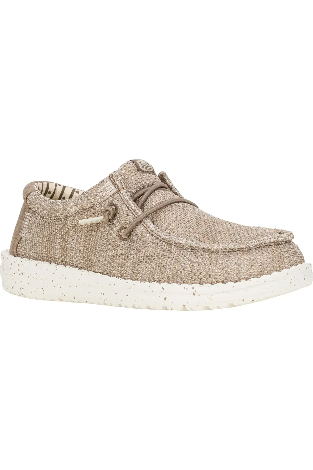 Детские кеды slip-on с эластичными шнурками Wally Stretch Sox Hey Dude, Walnut