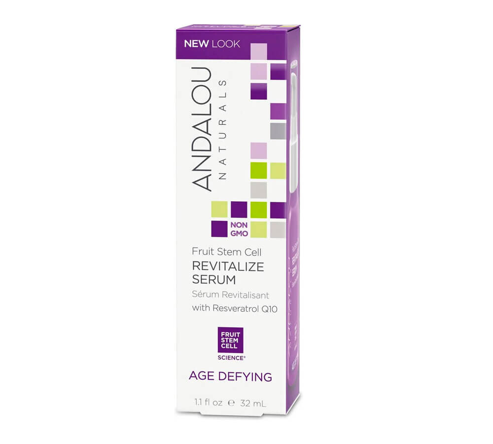 Сыворотка для лица Andalou Naturals с ресвератролом и Q10, антивозрастная восстанавливающая, 32 мл — фото 3