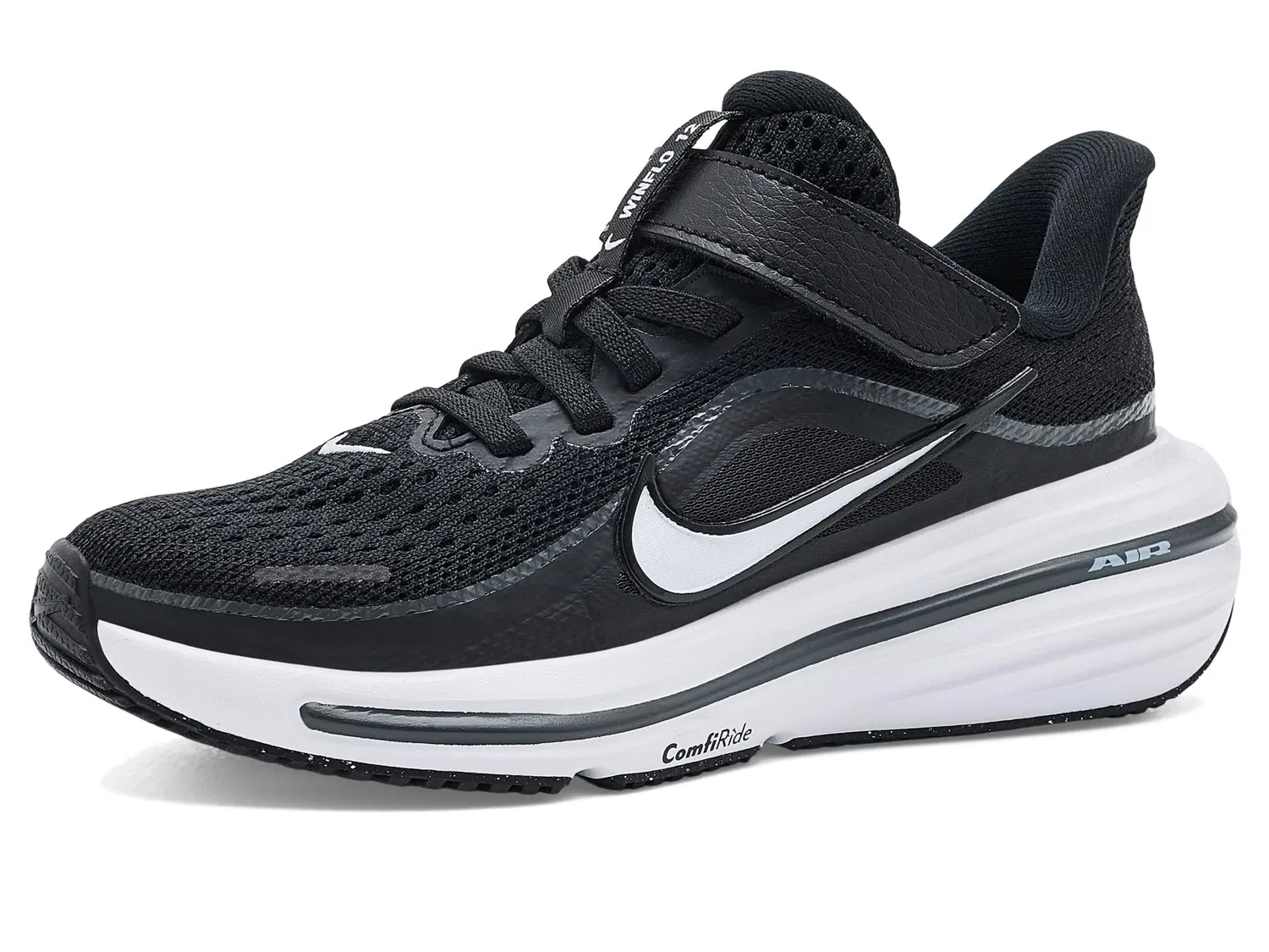 Кроссовки Winflo 12 (для маленьких детей) Nike Kids, Black/White/Dark Smoke Grey/Black