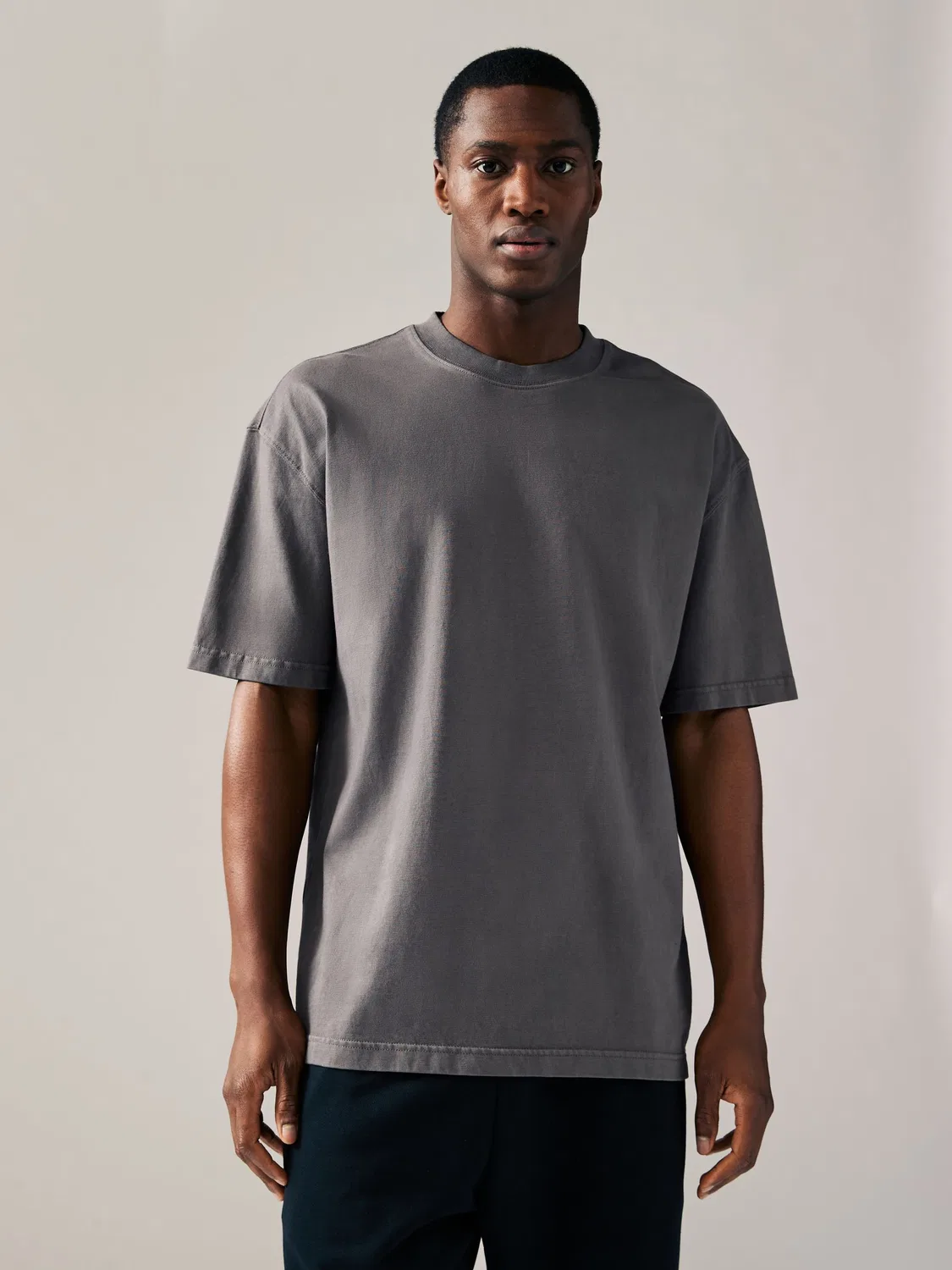 Футболка Relaxed Fit 3-pack Next, Charcoal Grey/Green/Ecru — фото 4