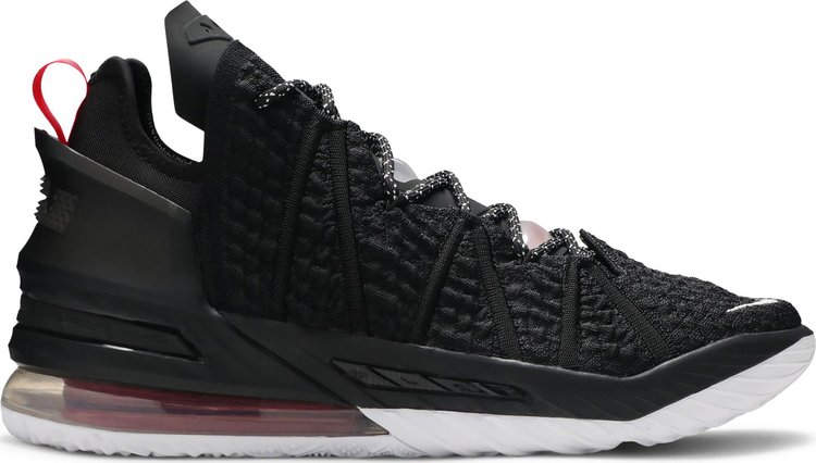 Кроссовки Nike LeBron 18 'Black University Red', черный - фото