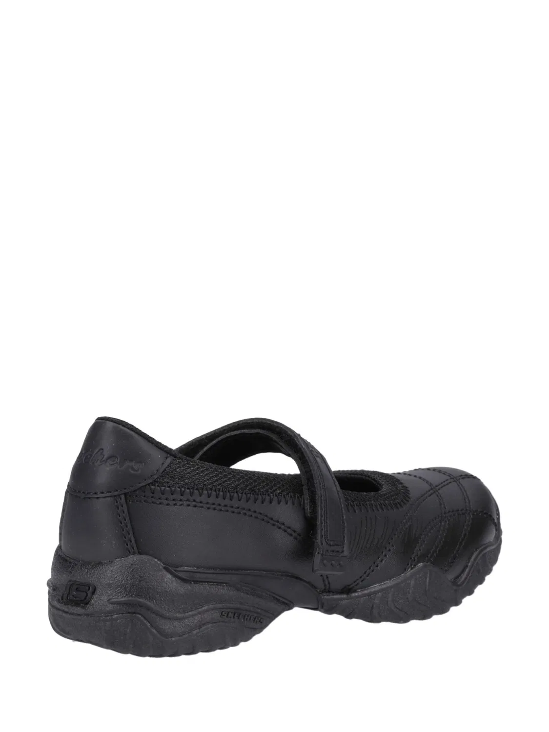Туфли черные, кожаные, модель Velocity Pouty Skechers, черный — фото 3