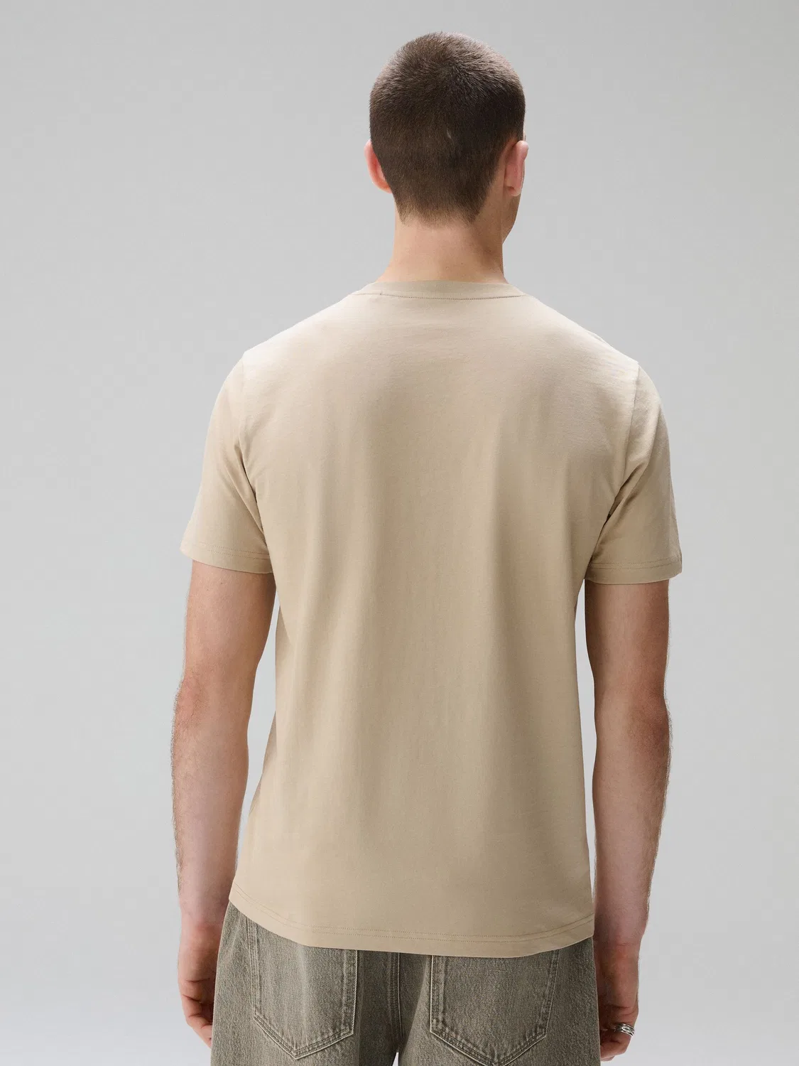 Футболка с круглым вырезом, Slim Fit, Essential Next, верблюжий коричневый — фото 3