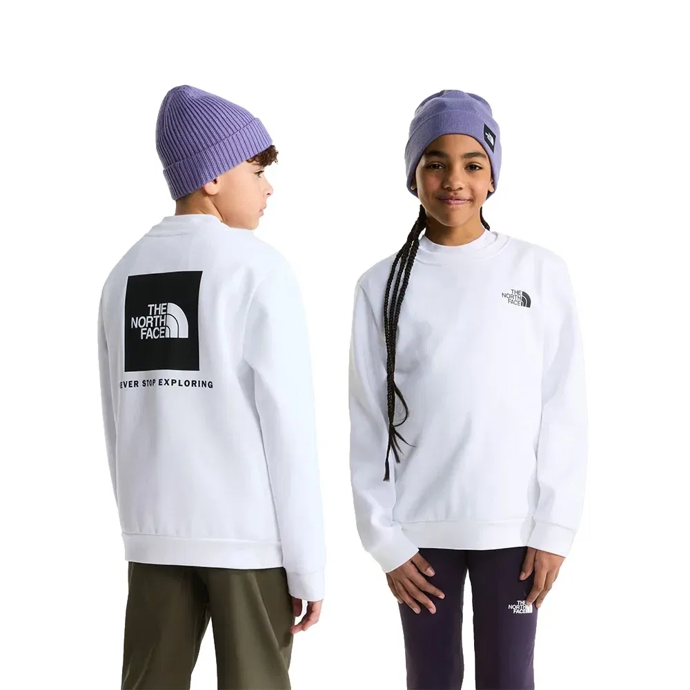 Детский свитшот для девочек с принтом Evolution Box NSE The north face, White — фото 2