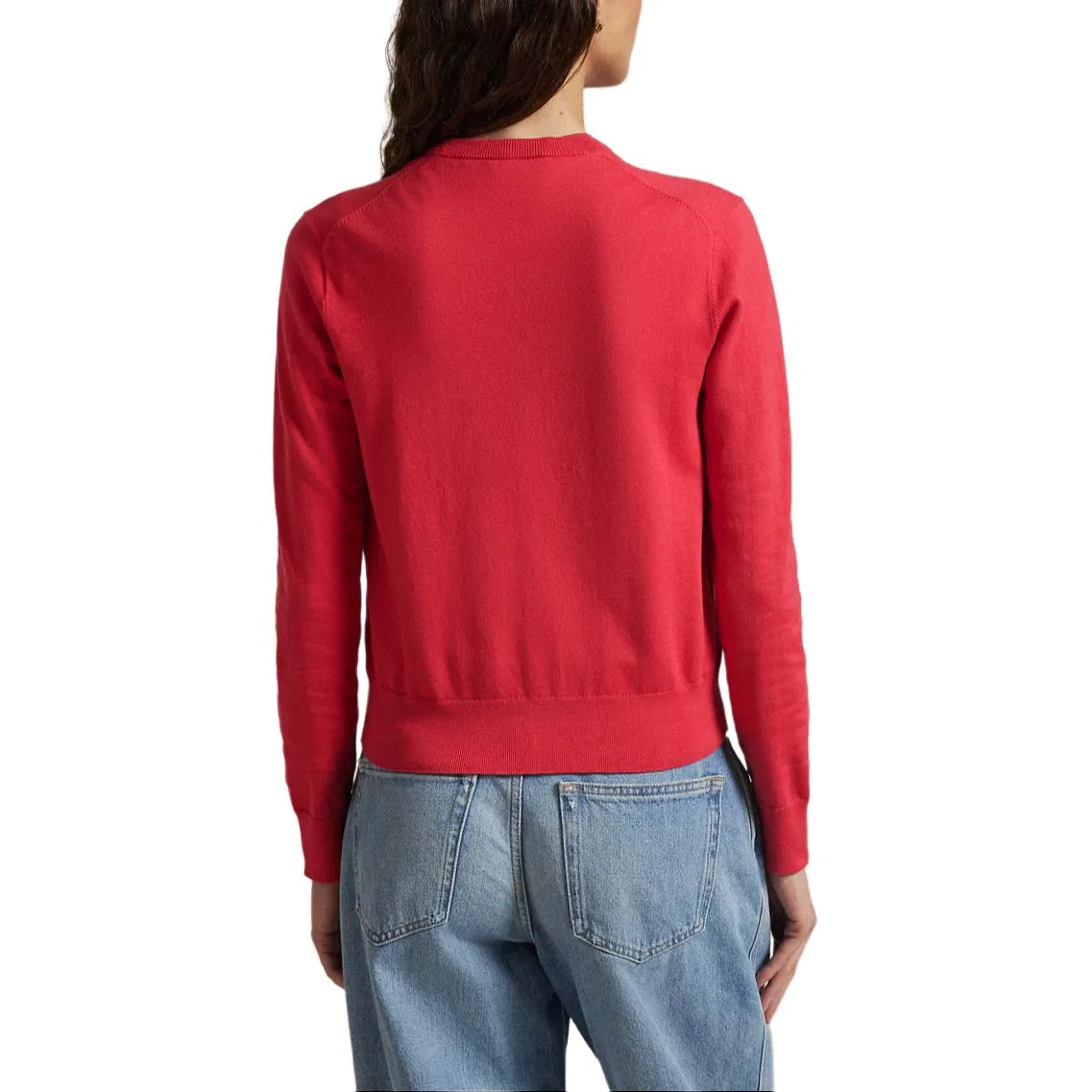 Женский свитер свободного кроя Polo Ralph Lauren, Red — фото 4
