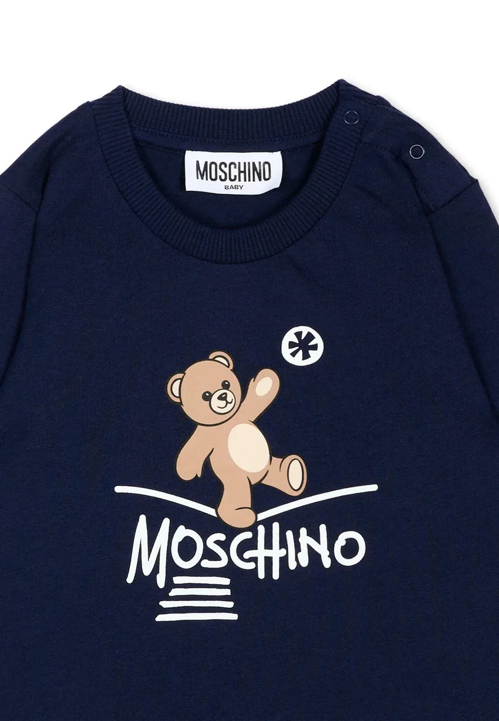 Футболка унисекс с длинными рукавами Moschino, Blue — фото 3