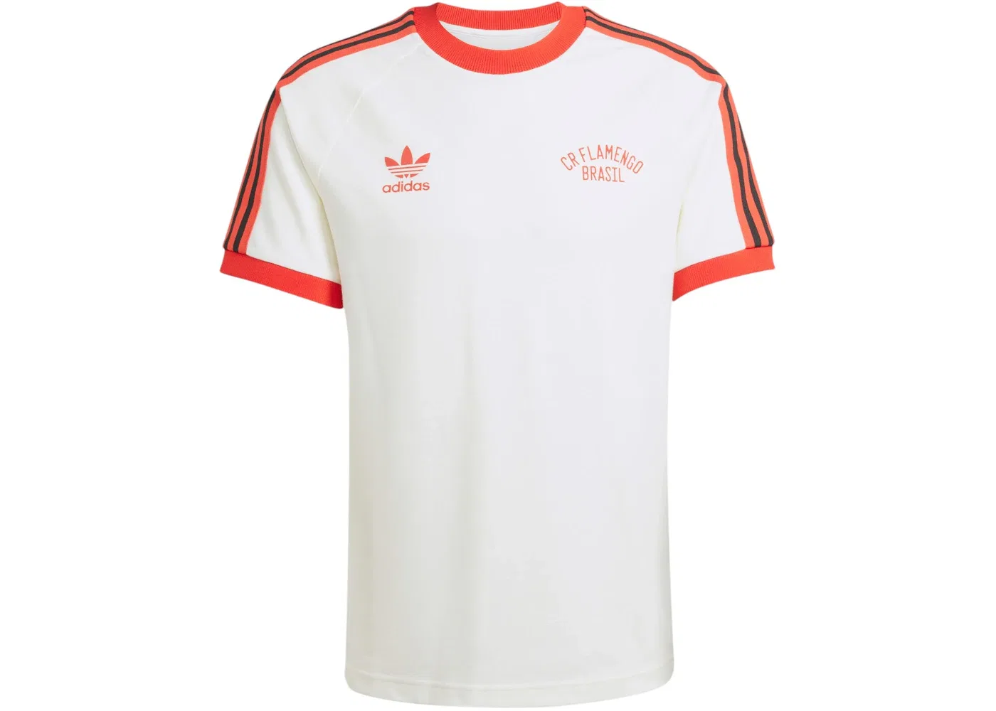 Мужская футболка с принтом Adidas Cr Flamengo '81 T-Shirt, Off White