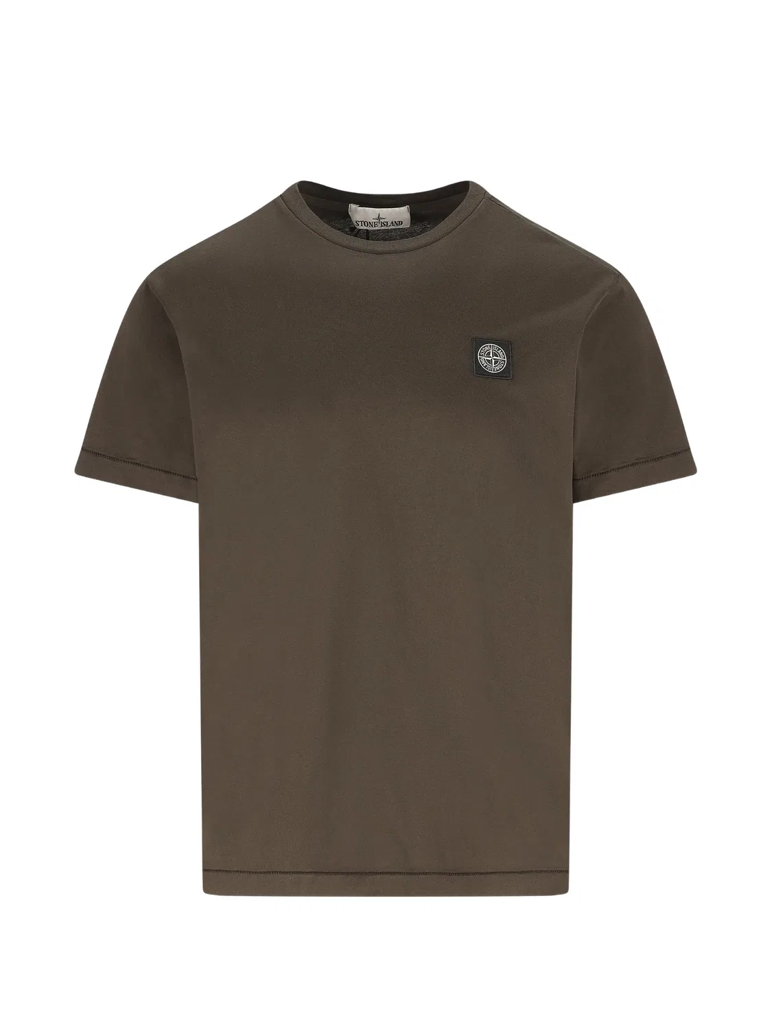 Футболка с логотипом, зеленая Stone Island, зеленый