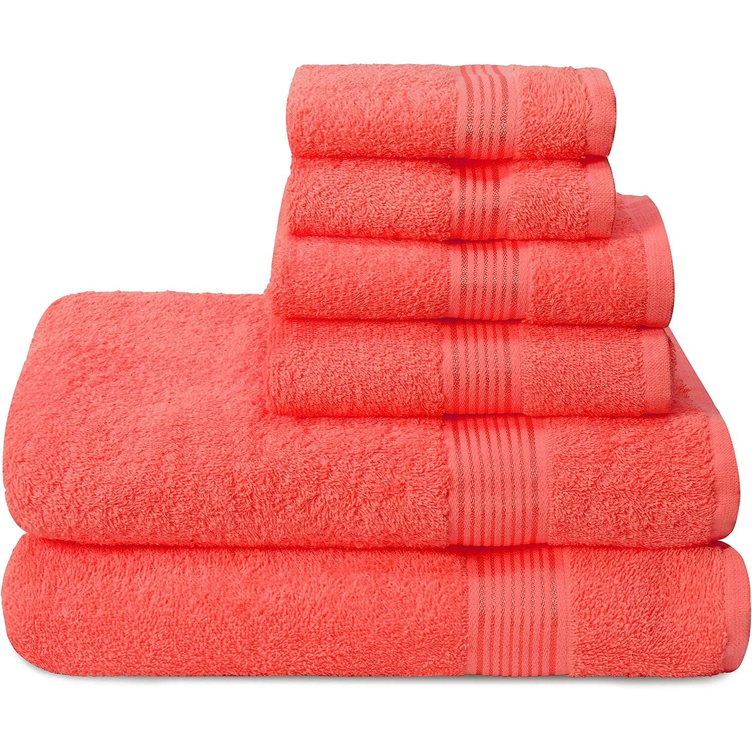 

Набор полотенец Elvana Home Ultra Soft, 6 предметов, коралловый, Оранжевый, Набор полотенец Elvana Home Ultra Soft, 6 предметов, коралловый