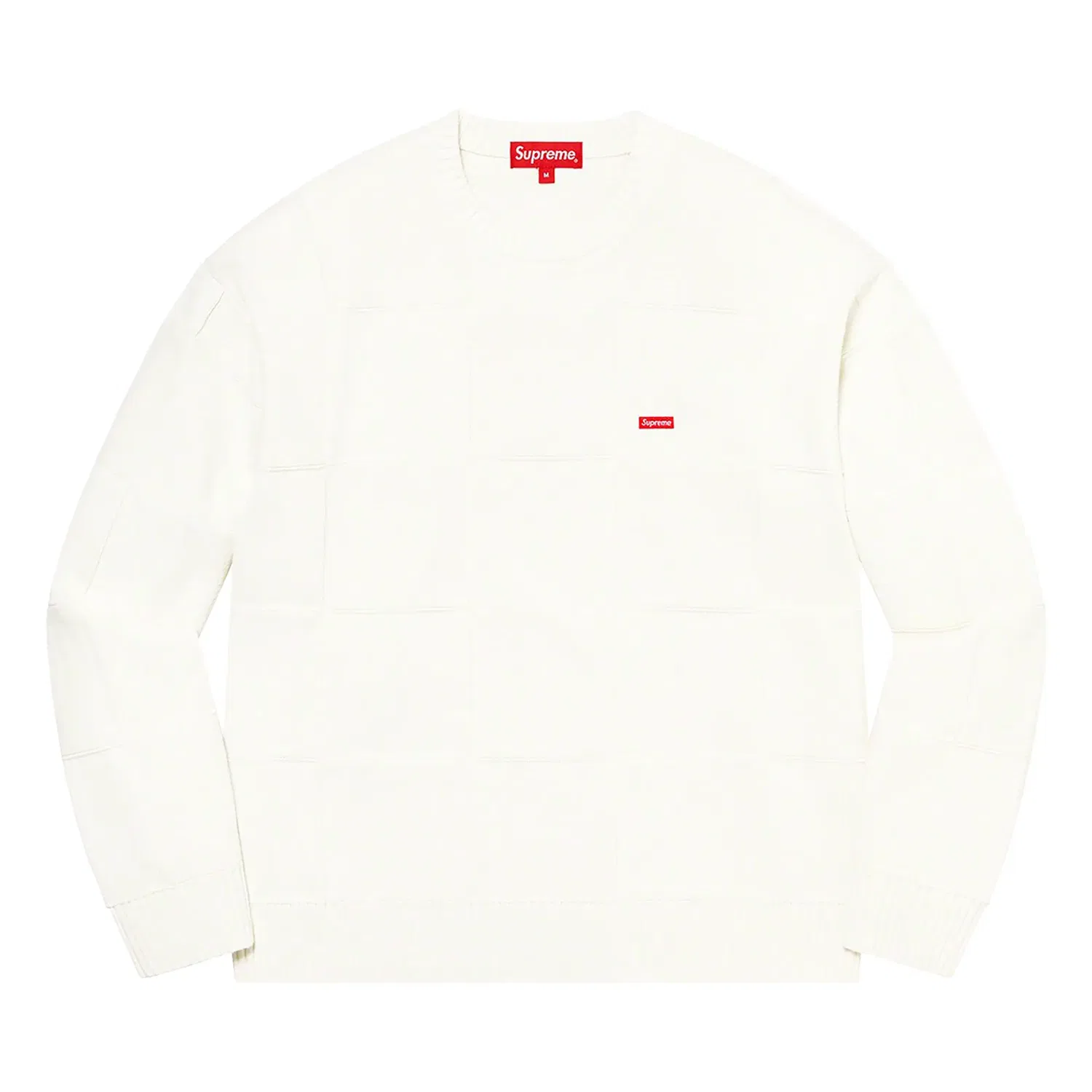 Свитер Supreme Tonal Checkerboard Small Box, белый