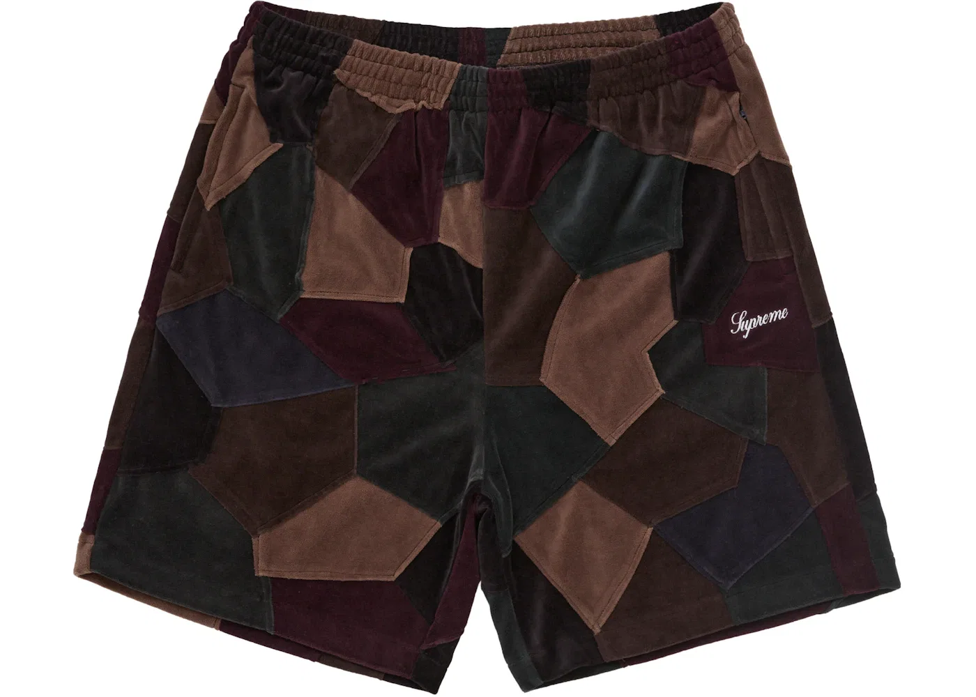 Мужские шорты из велюра с аппликацией Supreme Short, Dark Navy