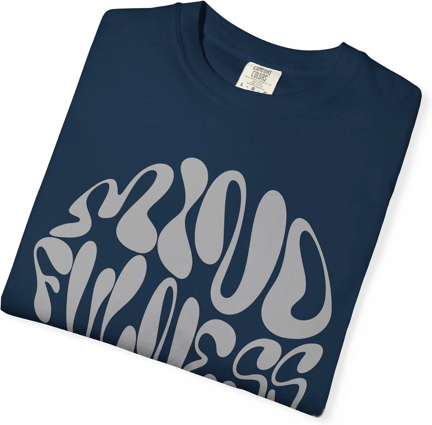 Футболка свободного кроя Comfort Colors, True Navy — фото 3
