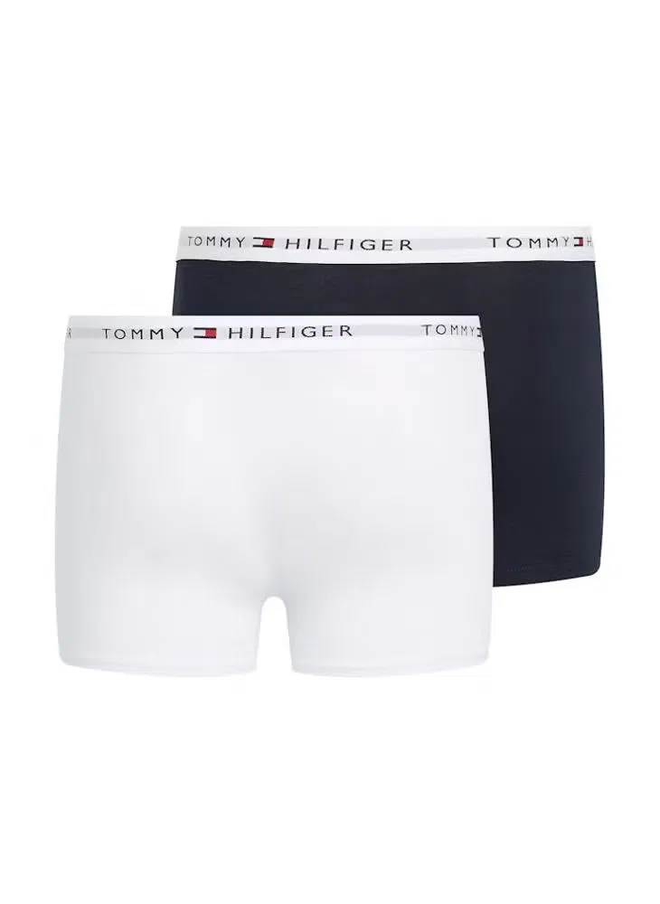 Трусы-боксеры с эластичным поясом, комплект из 2 штук, Tommy Hilfiger, белый — фото 2