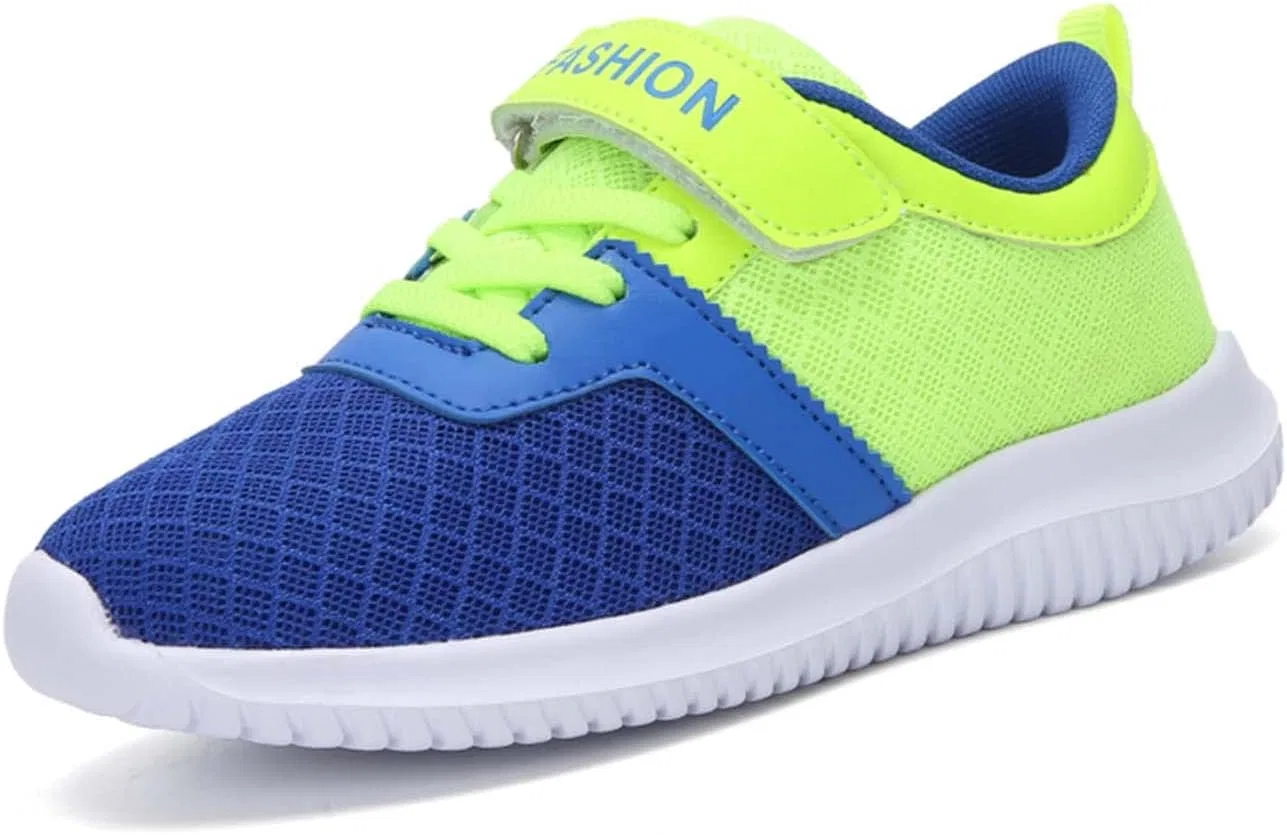 Детские кроссовки для бега с контрастными цветами Eliogn, Blue/Green