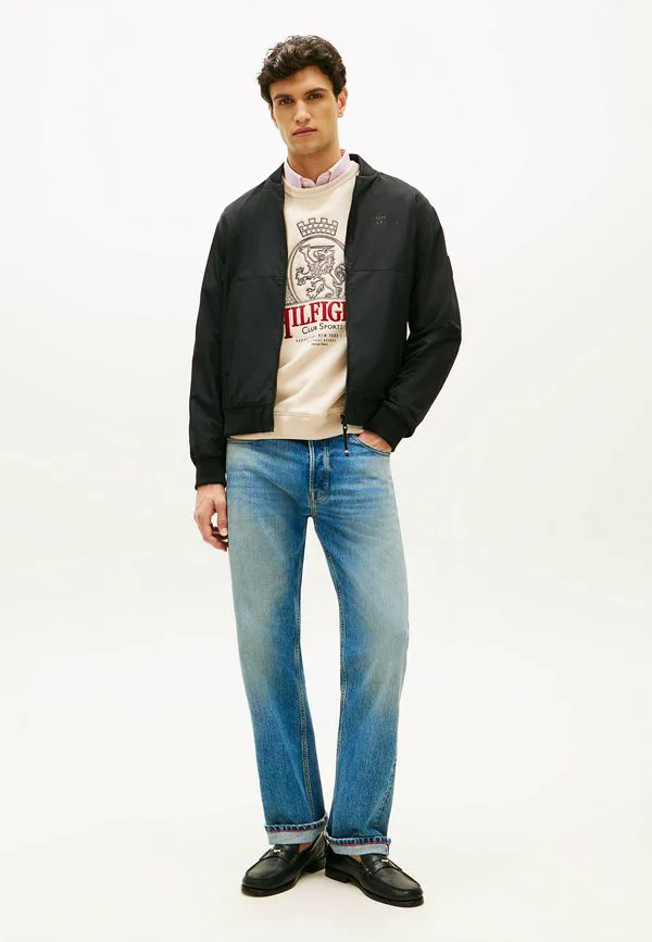 Водостойкая куртка-бомбер с логотипом в тон ткани Tommy Hilfiger, Black — фото 2