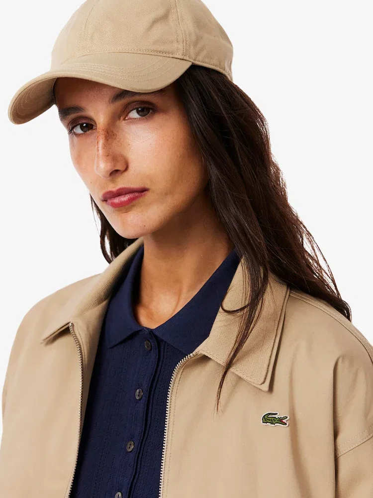 Жакет LACOSTE Relaxed Fit из габардина, Бежевый — фото 2