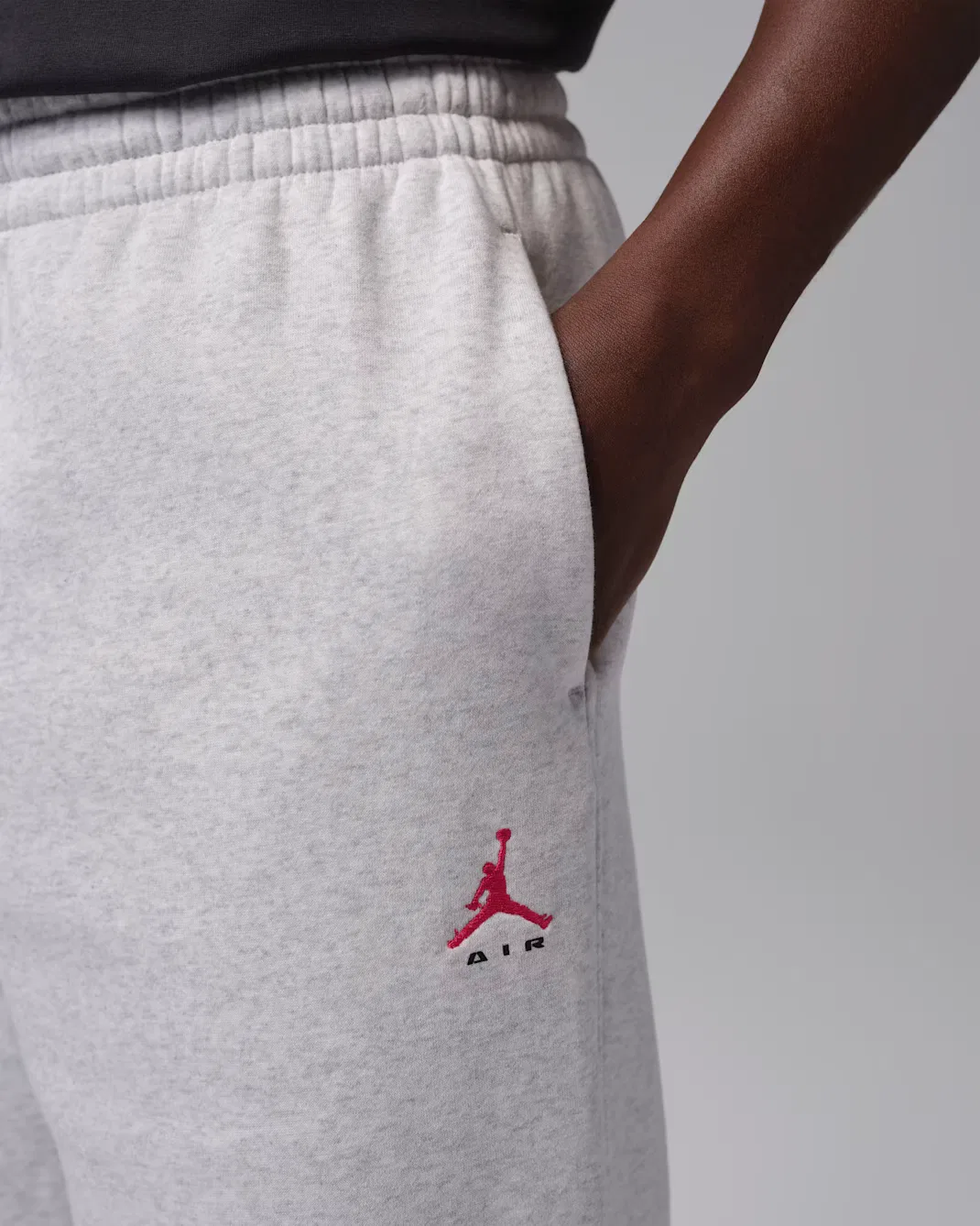Мужские брюки Jordan Brooklyn, Neutral Grey/Heather/University Red — фото 3