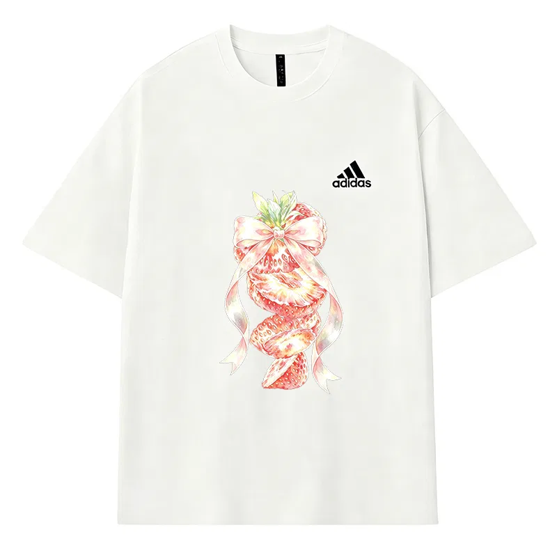 Детская футболка хлопковая с коротким рукавом Adidas, Ecru