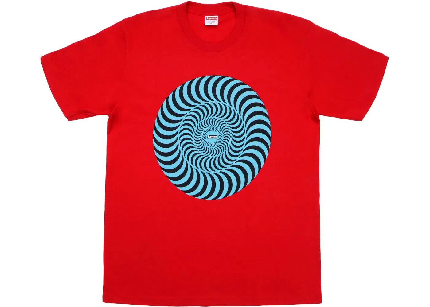 Мужская футболка с принтом Supreme Spitfire Classic Swirl, Красный