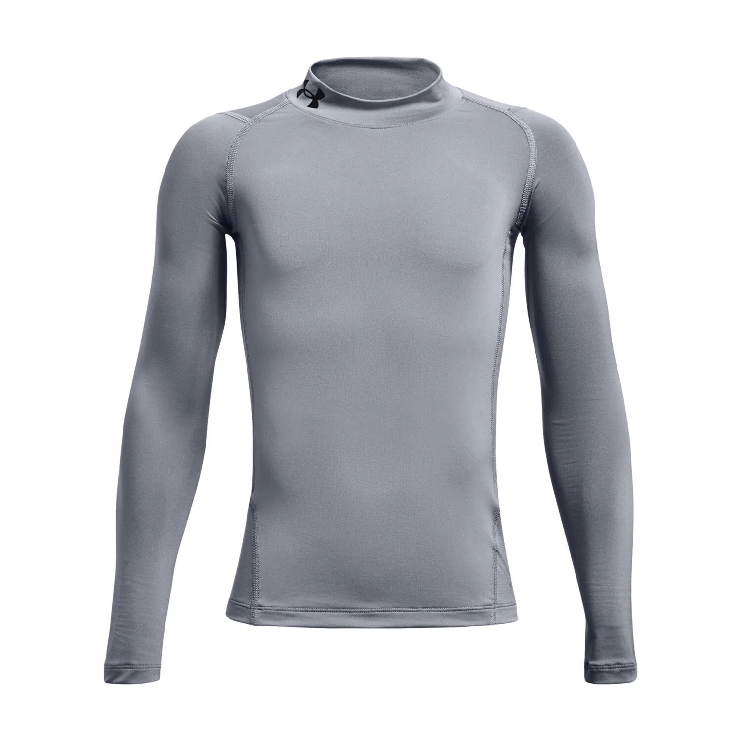 Детский тренировочный лонгслив с высоким воротником HeatGear Mock Under Armour, Grau