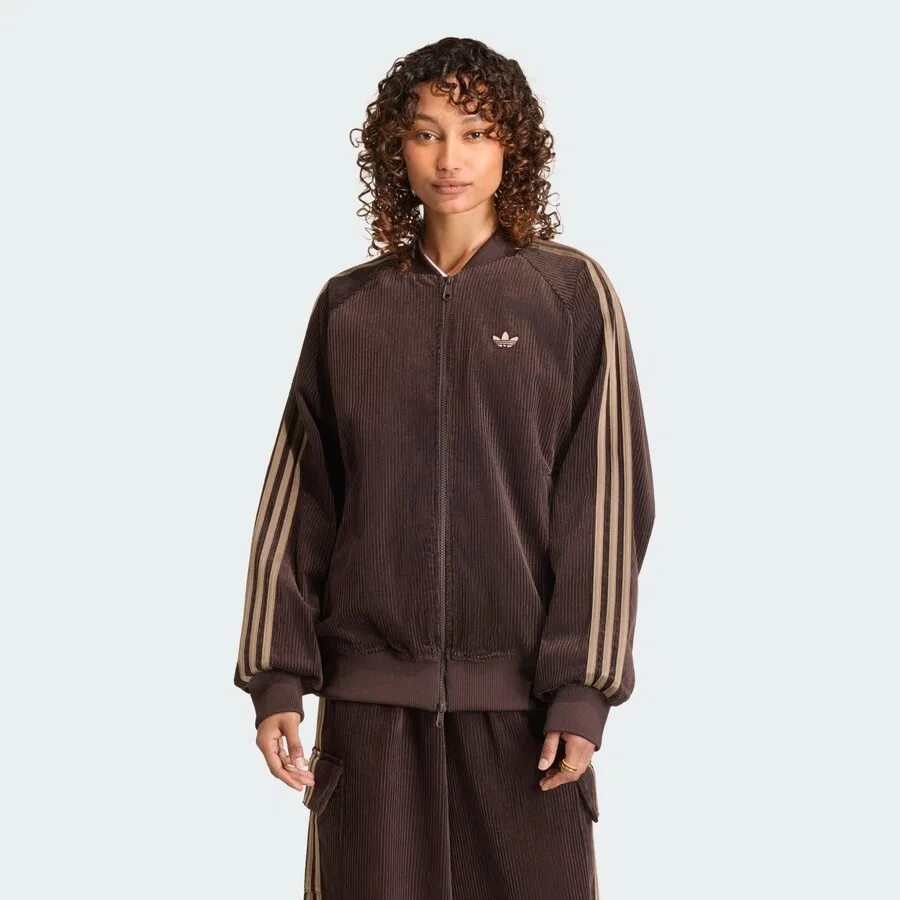 Куртка ADIDAS ORIGINALS Between-Season Jacket 'SST' в коричневом и мокко цветах — фото 2