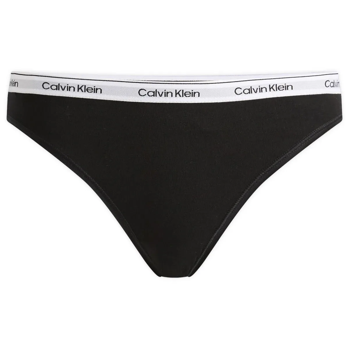 Комплект трусов бикини с фирменным поясом Icon Calvin Klein, Black White & Animal Mirror Oxford Tan — фото 4