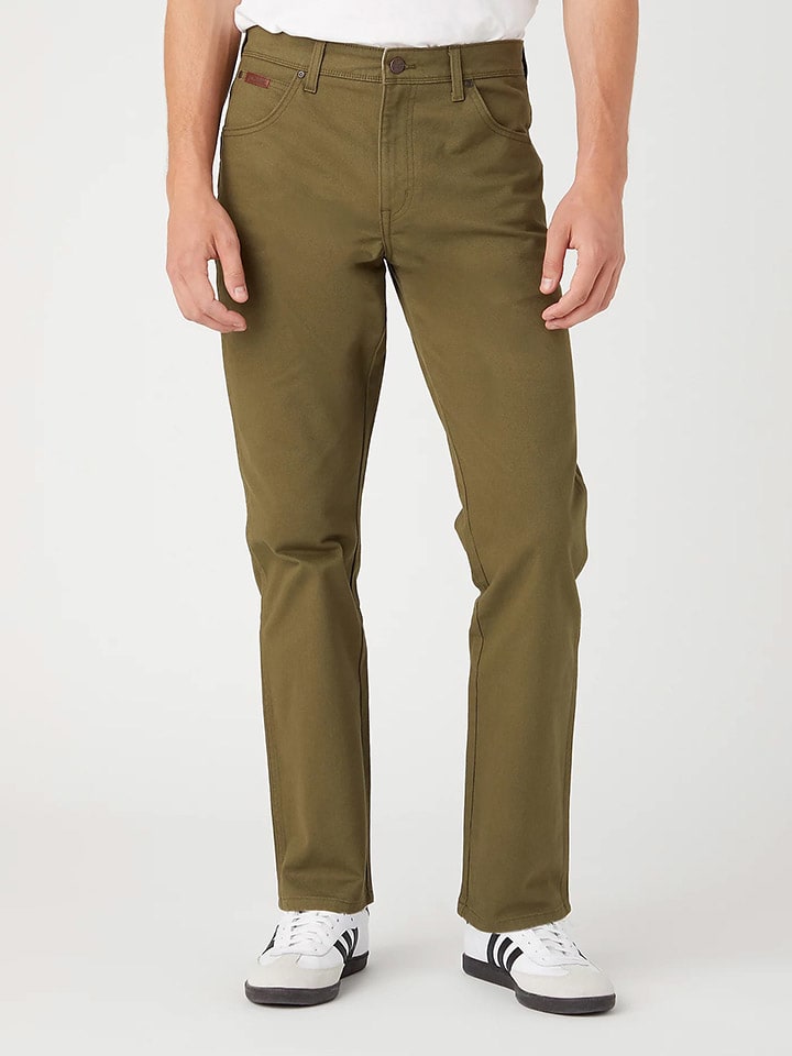 

Тканевые брюки Wrangler, оливковый