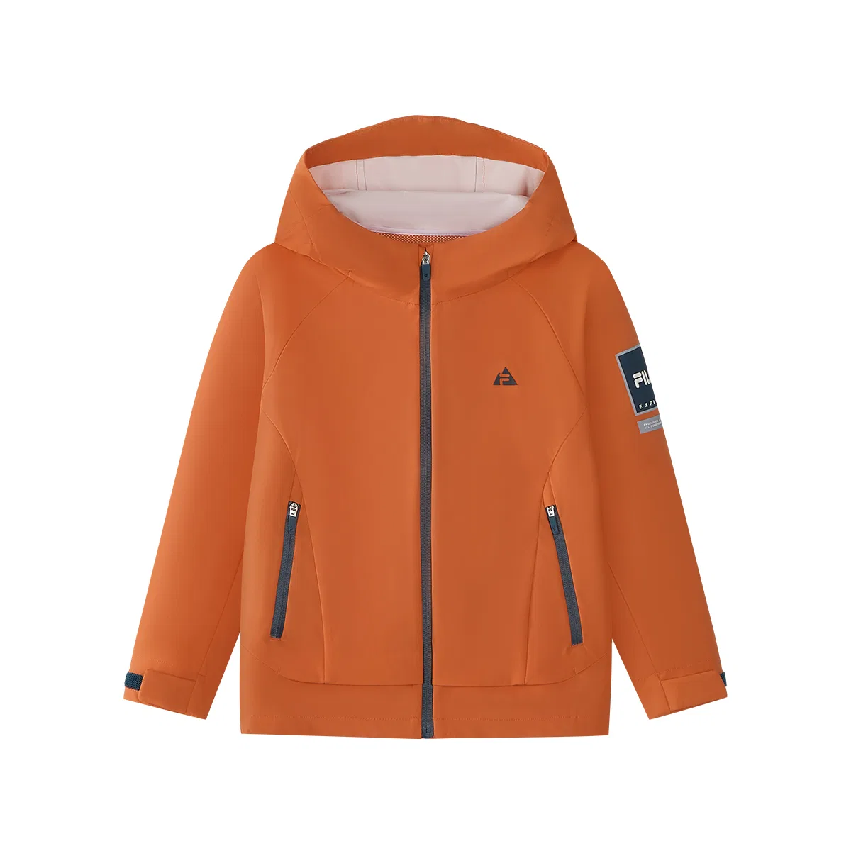 Детская куртка с капюшоном Bright Orange FILA KIDS