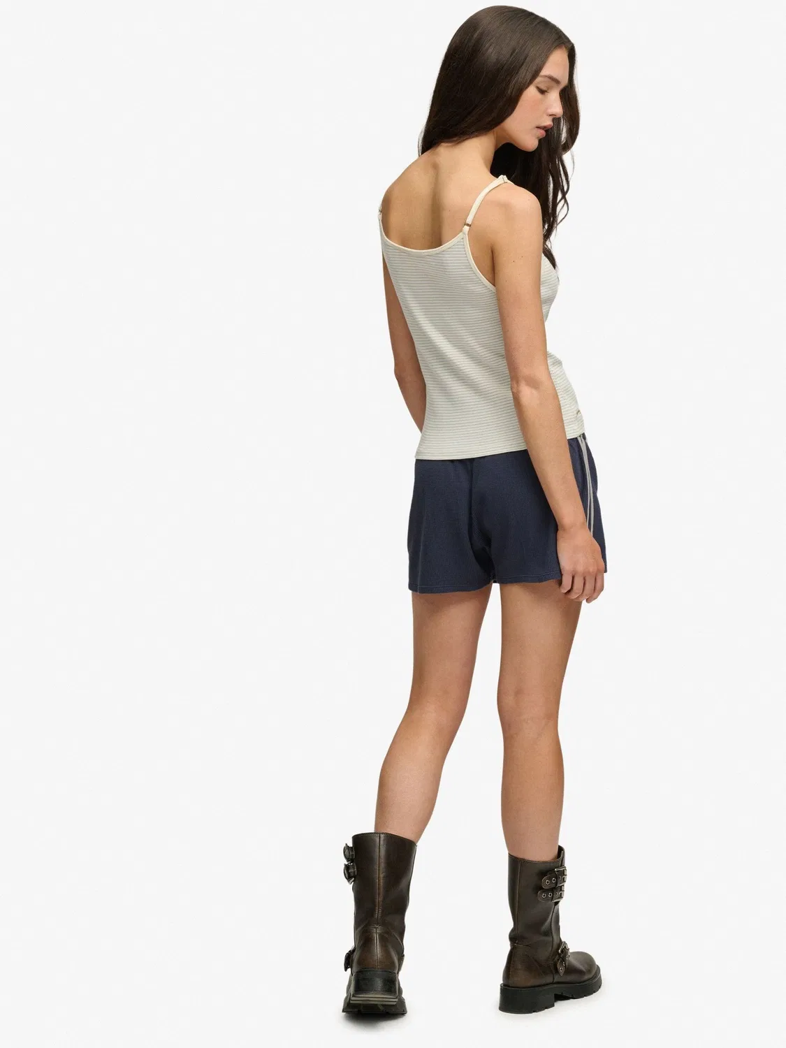 Шорты Athletic Essentials Waffle Retro Superdry, темно-синий — фото 4
