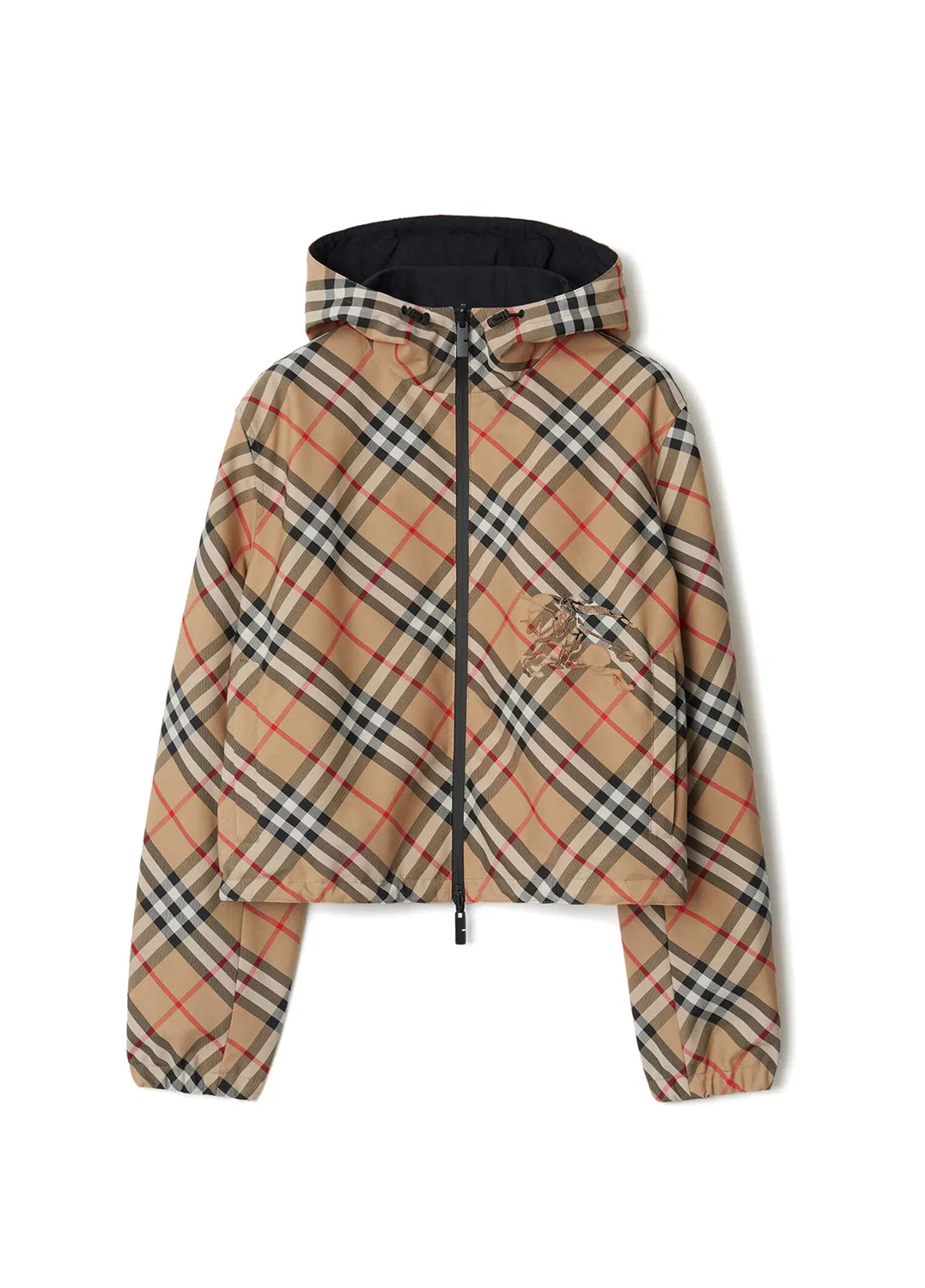 Куртка Burberry, женская, клетчатая, бежевый — фото 4