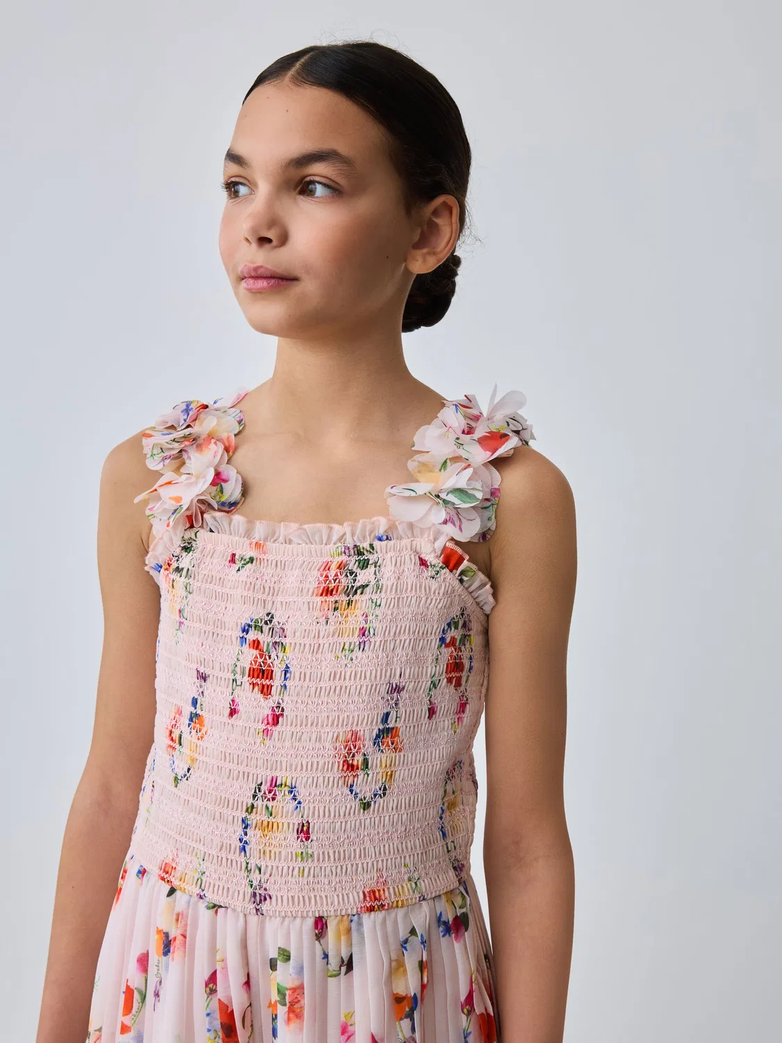 Комбинезон с 3D цветочными бретелями Baker by Ted Baker, розовый — фото 4
