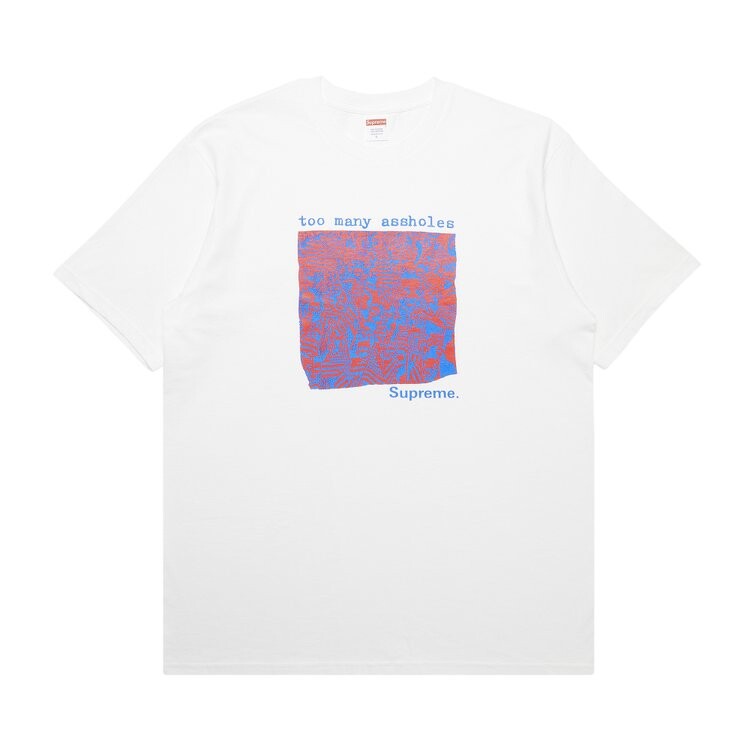 

Футболка Supreme Too Many Assholes Tee 'White', белый