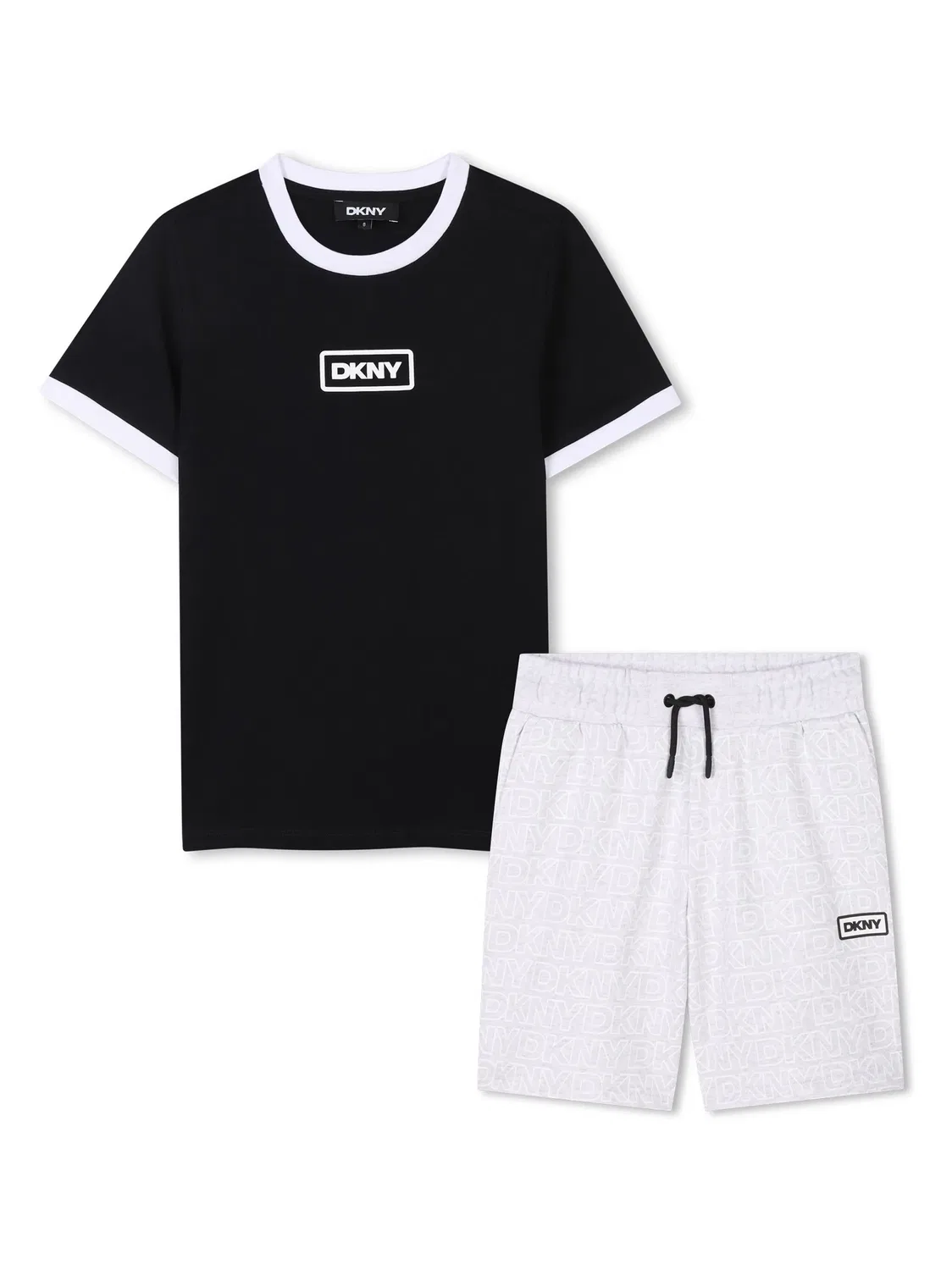Шорты из хлопка (набор из двух) DKNY, серый