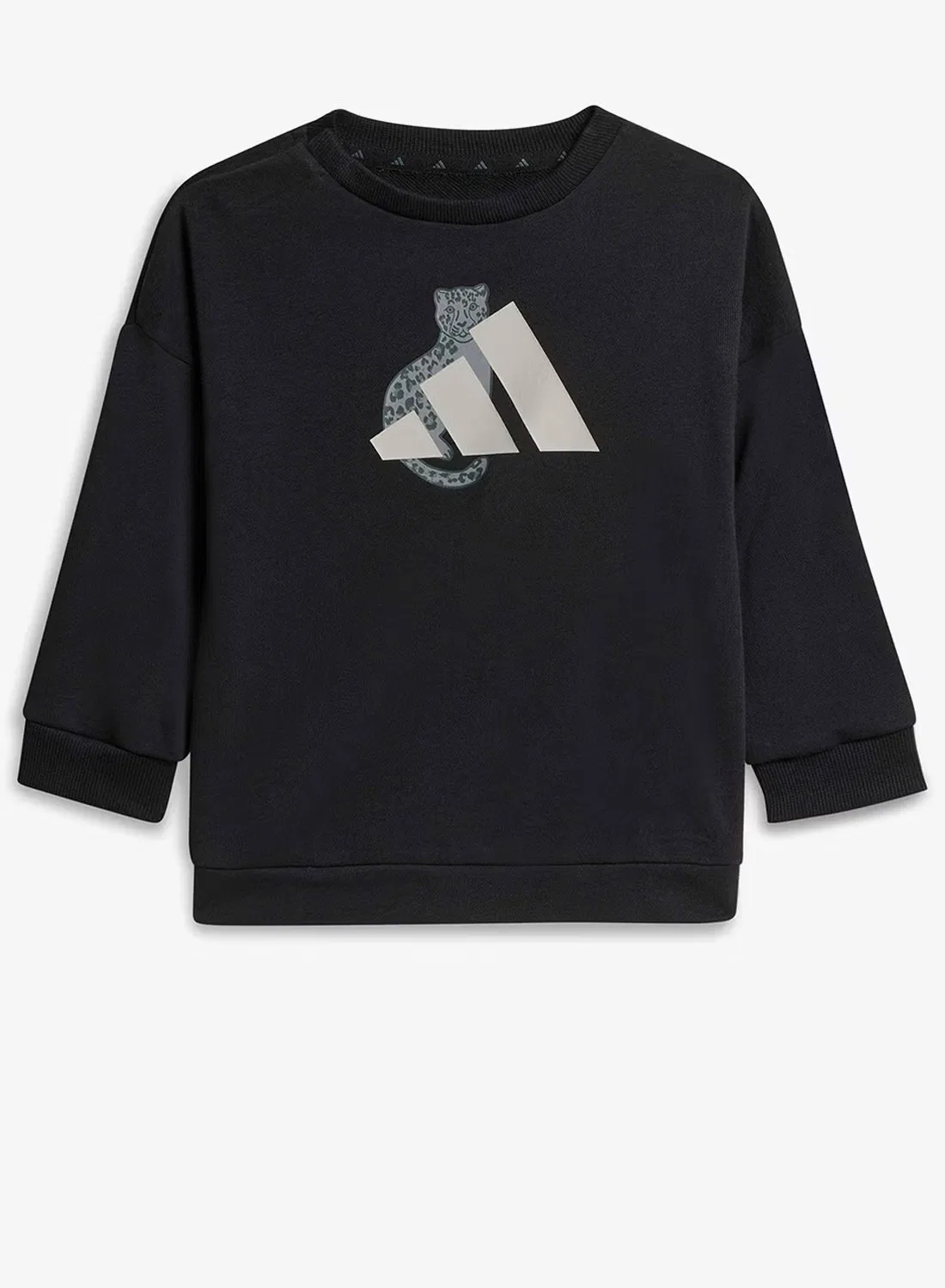 Комплект леггинсов с эластичным поясом Infant 3-stripes Adidas, черный — фото 2