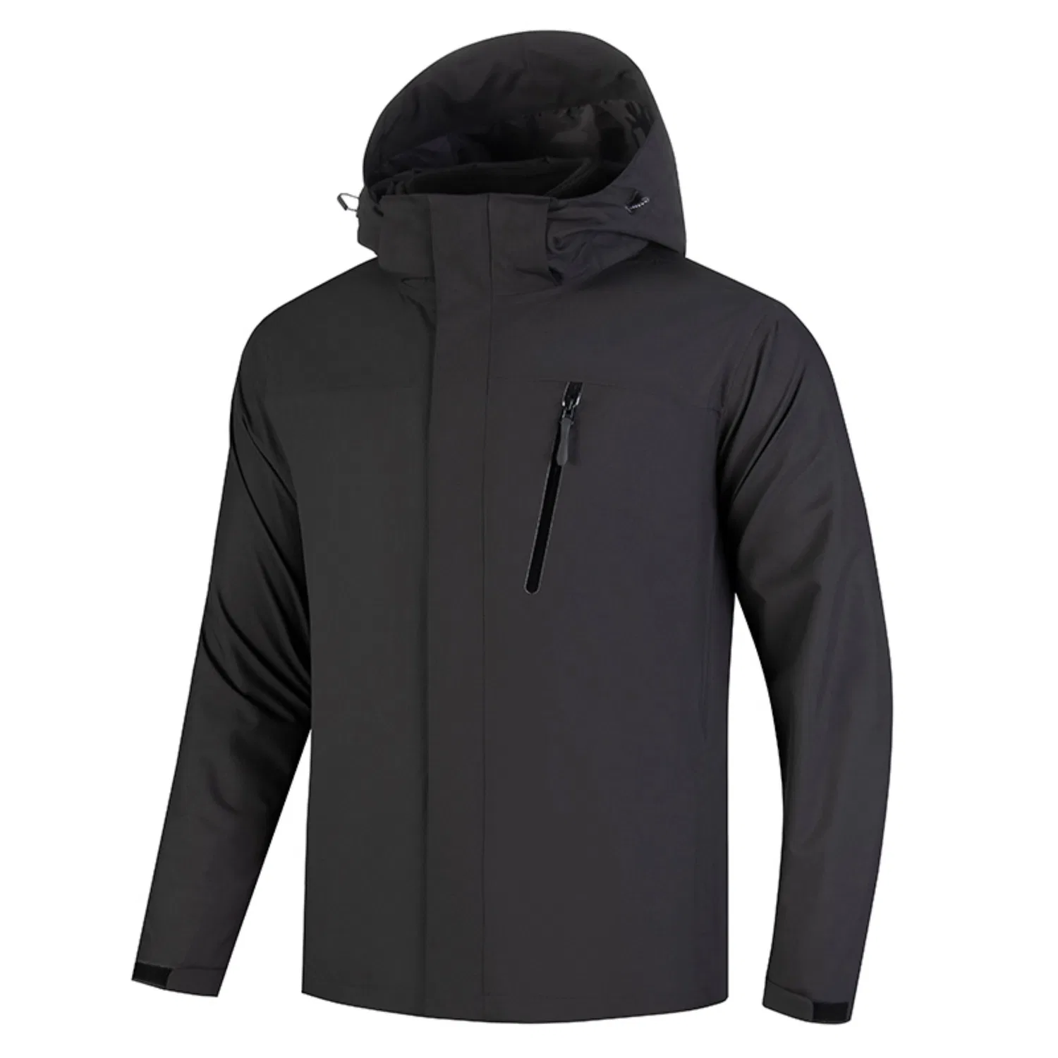 Детский ветрозащитный плащ с флисовым подкладом Red bean, Black