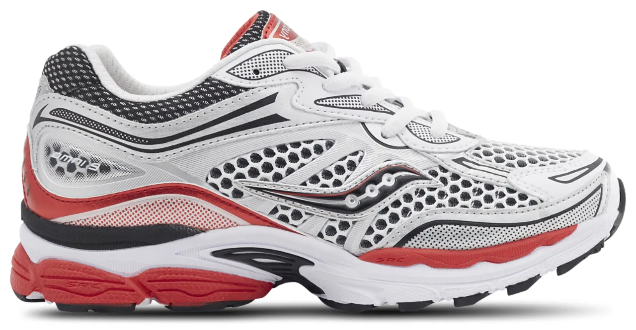 Детские кроссовки для мальчиков с дышащим верхом из сетки Omni 9 Saucony, бело-красный